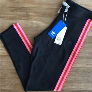 Women’s Adidas striped leggings - Size M